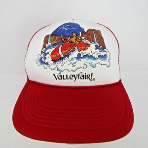 Valleyfair Vintage Snapback Hat Adjustable Mesh Trucker Cap White Water Rafting